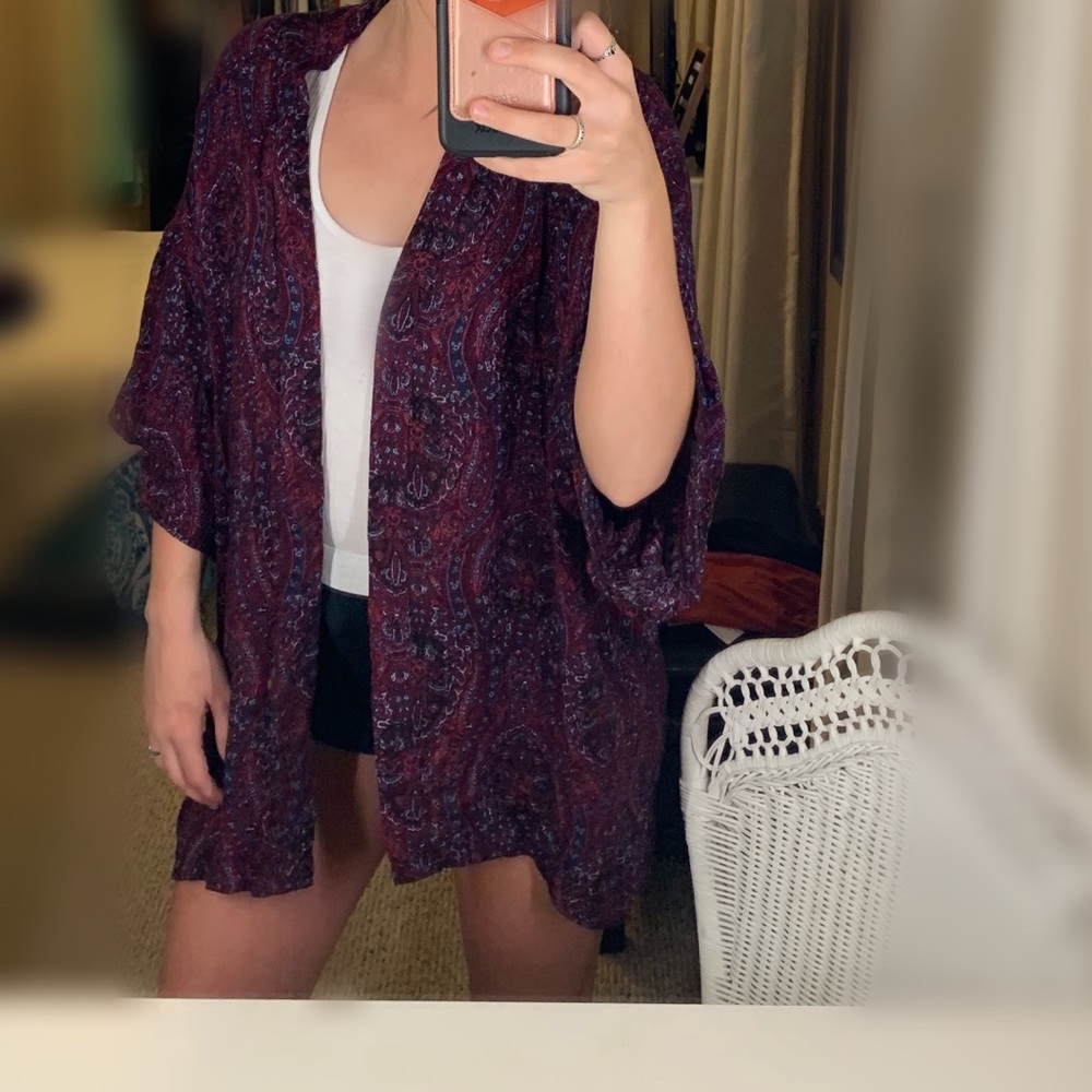 American Eagle short sleeve kimono/cardigan